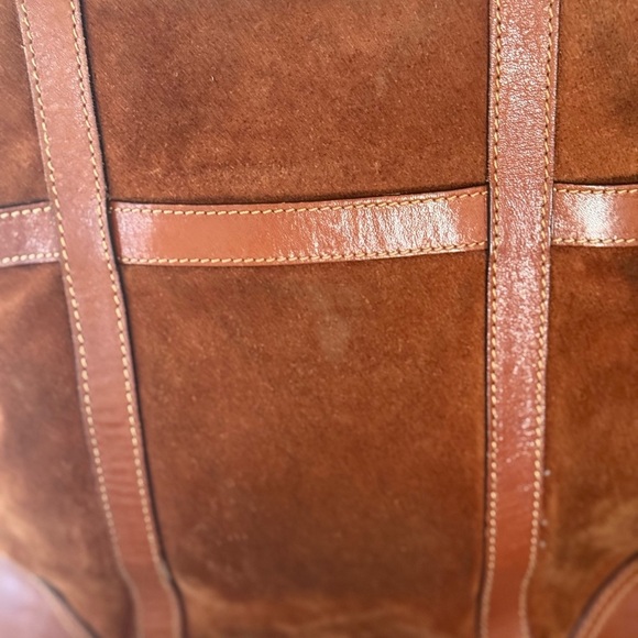 Massimo Dutti Brown Suede Tote Bag - Picture 2 of 8